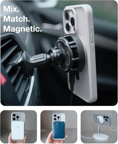 Image of iPhone 16 pro Magsafe Stand Case | Matte Design & 360 Protection | Military-Grade Apple iPhone 16 pro Cover | Ultra Premium - Gray