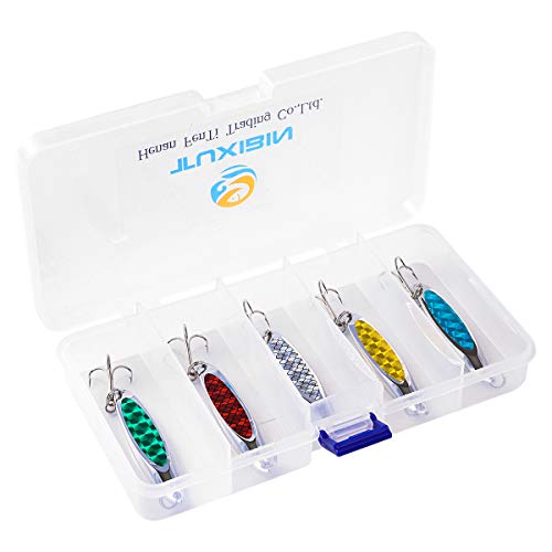 TUXIBIN 5 stuks metalen visaas, schijflepel, spinnerbaits visapparaat makreelsnijder aas - Image 7