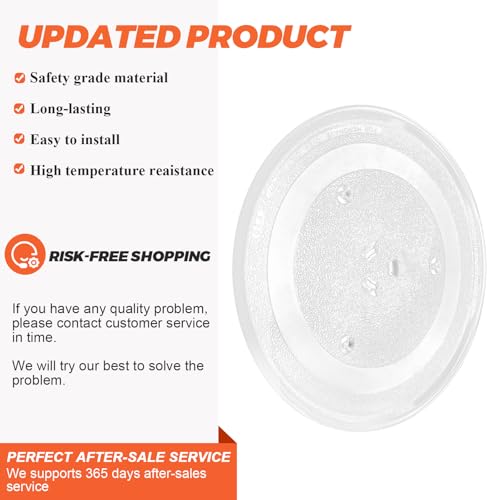 11.25" Microwave Glass Turntable Plate Fit for Samsung GE, 11 1/4" Microwave Glass Turntable Tray Replace WB49X10097 WB39X0078 WB49X10034 EAP651544 PS651544, 365 DAYS WARRANTY by Beaquicy by Beaquicy - Image 3