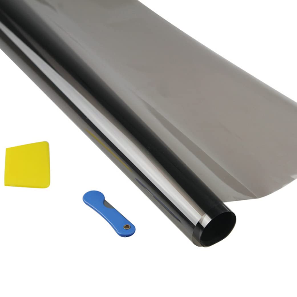 Jorzer Car Window Tint, Film Sun Protection Anti Scratch Tinting Film Roll for Vehicles Window 50x300cm Tints 5% Black