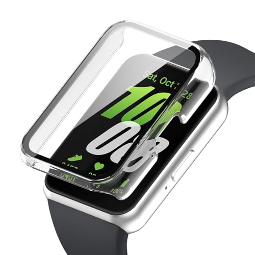 Image of For Samsung Galaxy Fit 3 Protective Case, Lightweight PC+Tempered Glass Cover, 9H Hardness, Easy Installation, All-in-One Protection, Anti-Scratch, Shockproof, HD High Transmittance