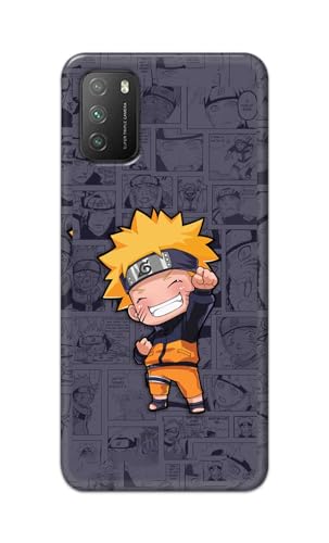 Image of PRINTFIDAA Printed Hard Back Cover Case for Mi Poco M3 Back Cover (Famous Anime Cartoon Character) -112