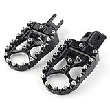 WOWTK オートバイフットペグ フロントワイドフットペグ MX スタイル Harley Softail Model 2018 2019 2020 CNC アルミニウム ブラック