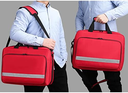 First Aid Backpack Emergency Bag, Professional Responder with Multiple Pockets for Home, Camping, Hiking, Office, Car, and Outdoors