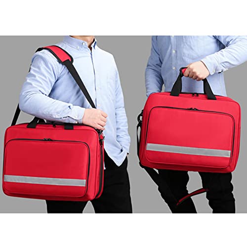 Mochila vacía de primeros auxilios de emergencia, bolsa profesional de primeros auxilios con múltiples bolsillos para el hogar, barco, camping, senderismo, oficina, coche, al aire libre