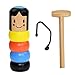 Produktbild Herr Immortal Spielzeug, Immortal Daruma Kleiner hölzerner Mann magisches Spielzeug, Halloween lustige japanisch traditioneller Unbreakable Holz magisches Spielzeug for Kinder zcaqtajro