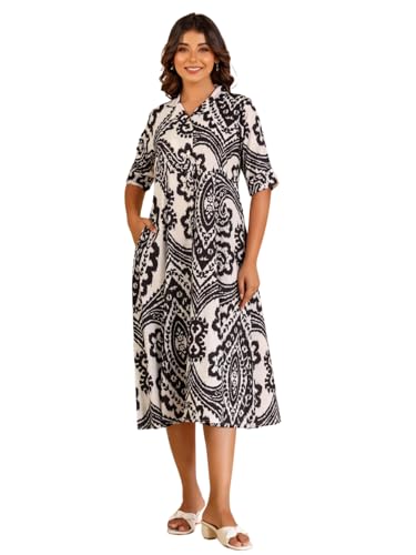 GRECIILOOKS Rayon Below The Knee One Piece Maxi Bodycon Dresses Midi Dress for Women (GL-WD1230_Black