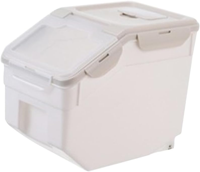 Pet Food Storage Bin Airtight Seal Small 8-12lb Capacity Plastic Dog Food Container for Freshness Leak-proof Suitable for Dogs and Cats