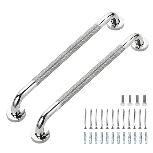 Grab Bars for Shower, 20 Inch Shower Handle, 2 Pack, Polished Nickel