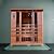 Sunray Sequioa 4 Person Infrared Cedar Sauna with Carbon Heaters