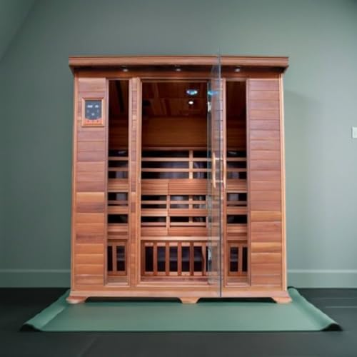 Sunray Sequioa 4 Person Infrared Cedar Sauna with Carbon Heaters