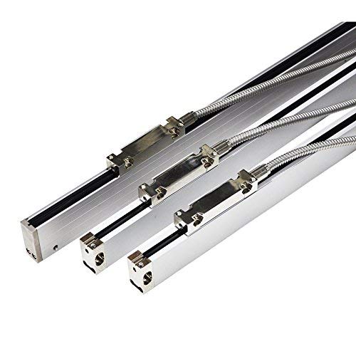 3 Axis Dro Lcd 7'' Digital Readout Display 2Pcs Linear Scale Optical Sensor Glass Scale Ruler Kit 50Mm~1500Mm (2Inch~59Inch) Lathe Milling Cnc Machine 10X59Inchkit #TOP5