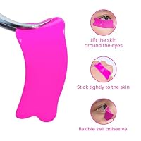 PERMANIA Under Eye Patch Silicone 4 Pcs for Korean Lash Lift & Lash Extensions Remover, Reusable and Soft Makeup Beauty Tool (Rose+Transparent) — image 6