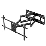 Mount-It! Long Extension TV Mount, Dual Arm Full Motion Wall Bracket with 36 inch Extended Articulating Arm, Fits Screen Sizes 50 55 60 65 70 75 80 85 90 Inch, VESA 800x400mm Compatible, 176 lb