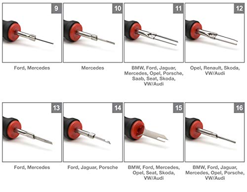 Image of Steelman 23-Piece Universal Terminal Tool Kit for Auto Technicians, Safely Remove Wires from Terminal Block Without Damage, Variety of Blade Styles