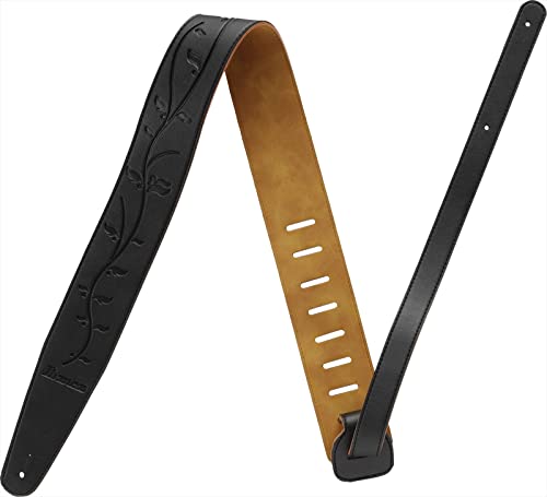 Sangle de guitare noire 60mm réglable de 1020 à 1350 mm pour musiciens