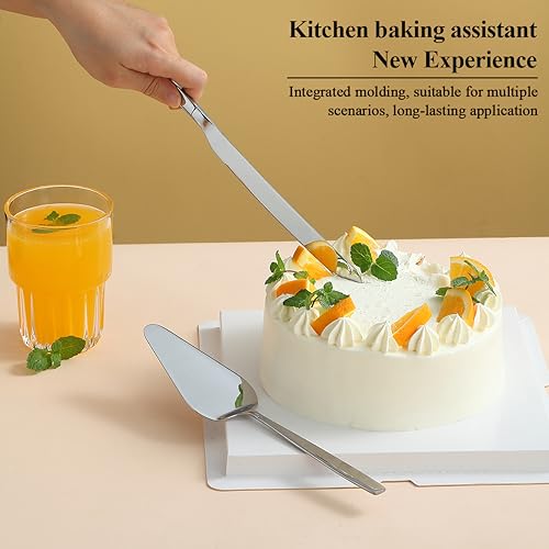 Evanda Wedding Cake Knife and Server Set, Cake Cutte Pie Server for Everyday, Wedding and Birthdays, Dishwasher Safe