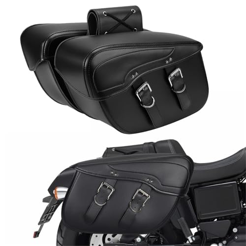 Sacoche de selle moto rétro étanche en PU pour R1200GS bagage latéral