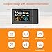 SMARTRO SC91 Projection Alarm Clock for Bedrooms with Weather Station, Wireless Indoor Outdoor Thermometer, Temperature Humidity Monitor Gauge Hygrometer