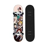 Nepenthe Skateboards Complete Four-Rounds Cruiser Longboard Deck Skateboard 31 Inch Anime Collection My Hero Academia