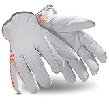 HexArmor | Traditional Style | Leather | Cut And Heat Resistant | Work Gloves | Chrome SLT ® Series 4066 | Large
