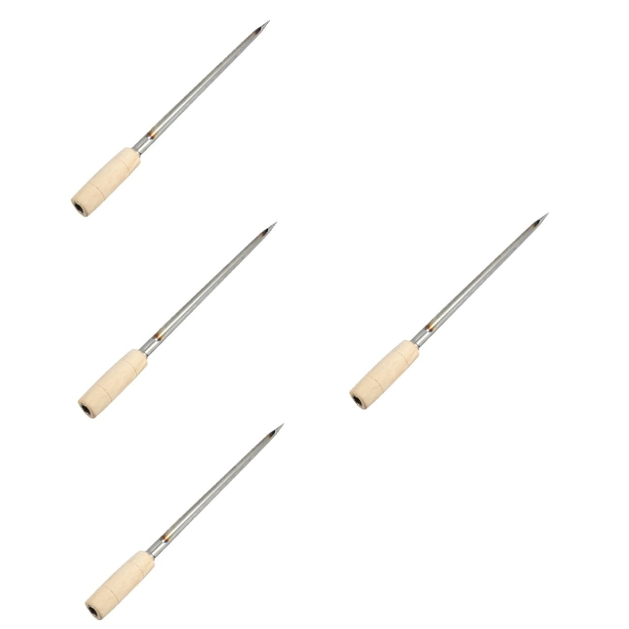 4pcs Wheat Sampler Stainless Steel Grain Probe Tool for Soil and Grain Collection Handle for Agriculture Testing