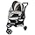 ROODO 3 Wheel Dog Pet Cat Stroller Best Lightweight Foldable Compact Portable Jogger All Terrain Travel Pet Gear Puppy Kitty Stroller for up to 30lbs Medium Small Dogs and Cats(Light Khaki)