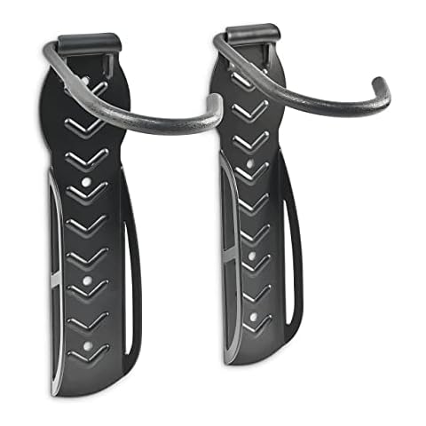 Relaxdays, 100% Stahl, Fahrradhalterung 2er Set, Fahrrad Wandhalterung, Zum Aufhängen, schwarz Cover