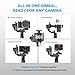 FeiyuTech SCORP Mini 3 Pro Camera Gimbal with AI Tracker,Detachable Remote Handle All in One Camera Stabilizer,for Sony/Canon/Nikon/Gopro11/DJI Action 5 pro/iPhone 16,Payload 4.4lbs,Bluetooth Control