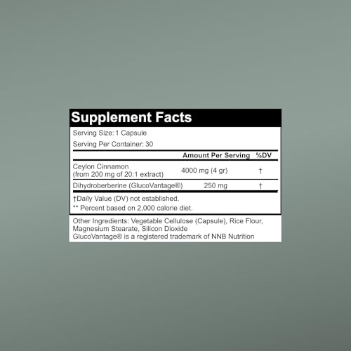 SugarMD Super Berberine Supplement – 250mg GlucoVantage Dihydroberberine with Ceylon Cinnamon - 5X More Absorbable Than Regular Berberine – 30 Capsules (30 Day Supply) - Thumbnail 7