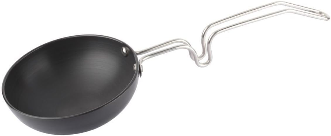 Hard Anodized Mini Fry Pan/Tadka Pan, 4.75", Black
