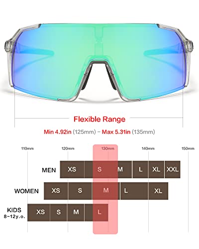 Qonoic Kids Baseball Sunglasses For Youth & Small Face Men Women, Ider For Cycling Running Volleyball Ski Sport #TOP1