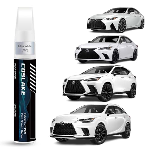 COSLAKE Car Touch Up Paint(Ultra White(083)) for Lexus