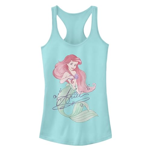 Disney Junior's Ariel Watercolor Signature Racerback Tank Top - Cancun - 2X Large