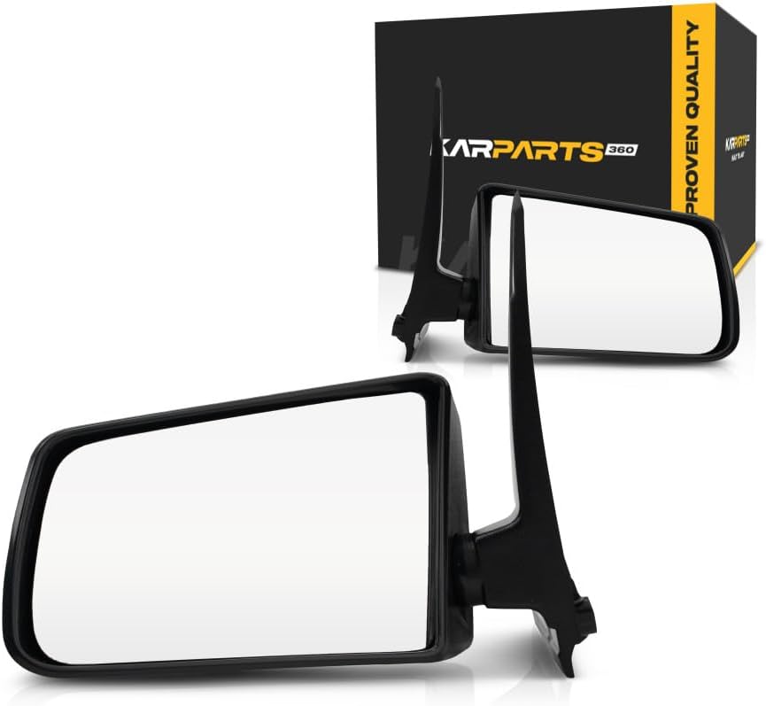 For Chevy S10 1985-1993 Door Mirror Driver and Passenger Side | Pair | Manual | Replacement For 15675113, 15675114 | GM1320128, GM1321128