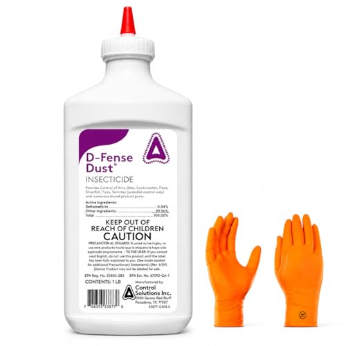D-Fense Dust 1 lbs - Water Resistant, 8 Month Control, Targets: Ants, roaches, Bed Bugs, Scorpions...