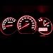 Partsam 10PCS T10 Wedge 12V Gauge Cluster LED Light Instrument Panel Gauge Cluster Speedometer Indicator Lamp Bulbs, Red