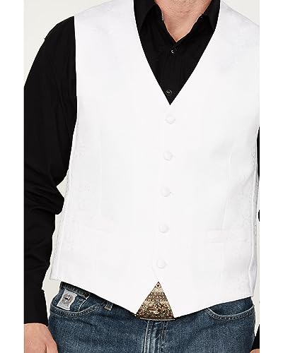 Cody James Men's Austin Paisley Vest - Cjpv21f03-Wht2
