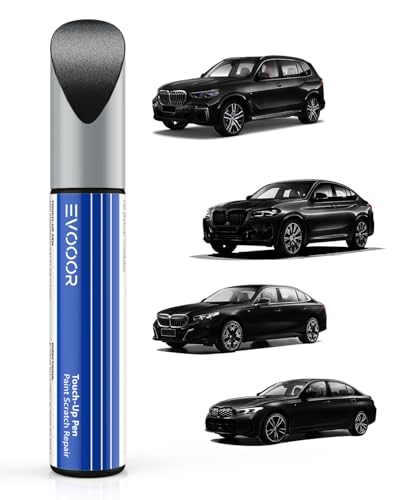 (416) Carbon Black Metallic retouche de peinture automobile pour BMW, Réparation des rayures pour voiture, Solution rapide et facile pour la réparation