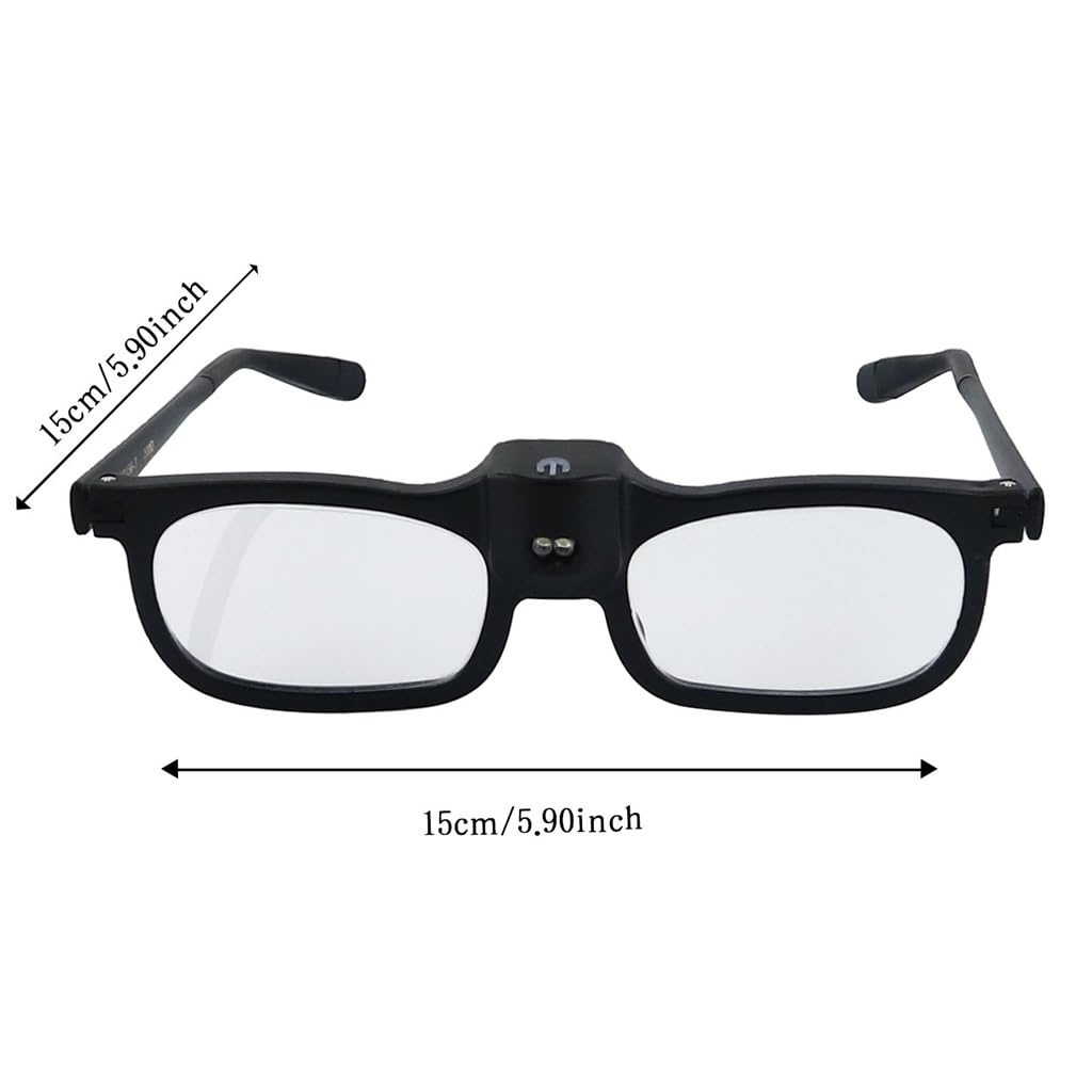 Gafas Estilo Lupa For Leer Periódicos con 2 Luces LED Y De Lectura 200 Grados