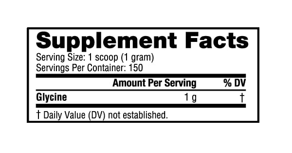 NutraBio Glycine Powder