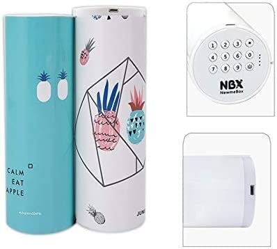 Estuche de papelería Rosa Azul Simple Minimalismo Rollo Contraseña Cerradura codificada Papelería Caja de bolígrafos de regalo Caja de lápices multifuncional (Color : 3 pcs) ( Color : Password Lock )