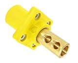 Leviton 16-series Verjüngung Nase – 90 ° – Stecker Panel-Parkbucht – cam-type Connector, gelb, 16R21-UY