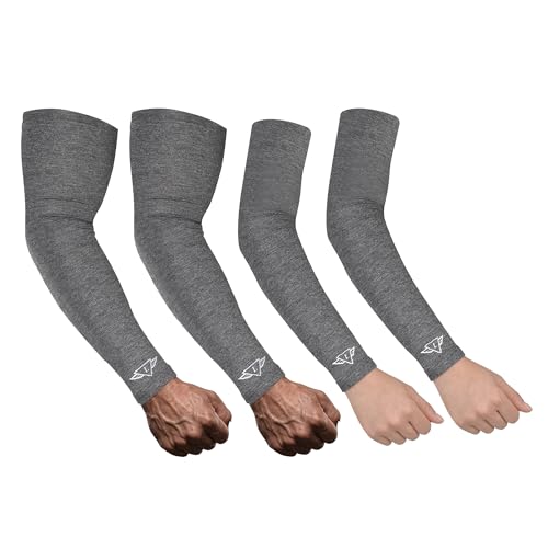 Image of Osmo Fibre Arm Sleeves - SPF 50+ UV Protection, Ultra-Soft Cooling Compression Fabric, Breathable & Odour-Resistant Sun Sleeves | Running, Cycling, Gym & Outdoor Sports
