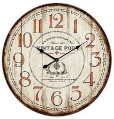 Extra Large Retro Shabby Chic Wall Clock - 58cm (22"+) Diameter - 7092