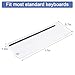 BOOMIBOO Clear Acrylic Tilted Computer Keyboard Holder for Ergonomic Typing, Keyboard Stand with Silicone Anti-Slip Strip, 17 x 5.7 Inch Keyboard Tray for Office Desk, Home, School