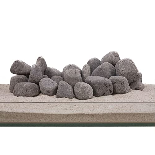 AquaOne Pierre naturelle pour aquarium - Couleur : noir - Taille M : 5-10 cm - N° 50 - Décoration d'aquarium Cover