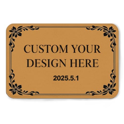 Paillasson personnalisé, Personnalisables avec Photos, Texte et Logos, antidérapant et...