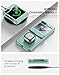Vizvera for Samsung Galaxy Z Flip 6 Case, Hinge Cover Flip 6 Case with Screen Protector Shockproof All-Inclusive Phone Cover for Z Flip 6/Z Flip 7 FE-Matte Mint Green