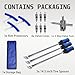 Y.A. LOTUS Tire Spoons 14.5IN, Steel Tire Changing Kit for Motorcycle Dirt Bike Lawn Tractor Bicycle and More, Include 3 Tire Removal Tool, 3 Rim Protector, 1 Valve Tool, 6 Valve Cores